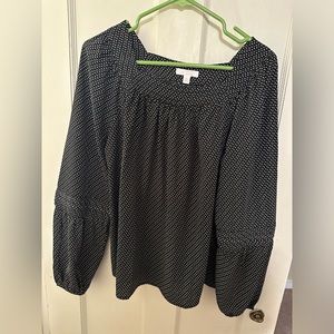 LC by Lauren Conrad black and white blouse. Size medium.